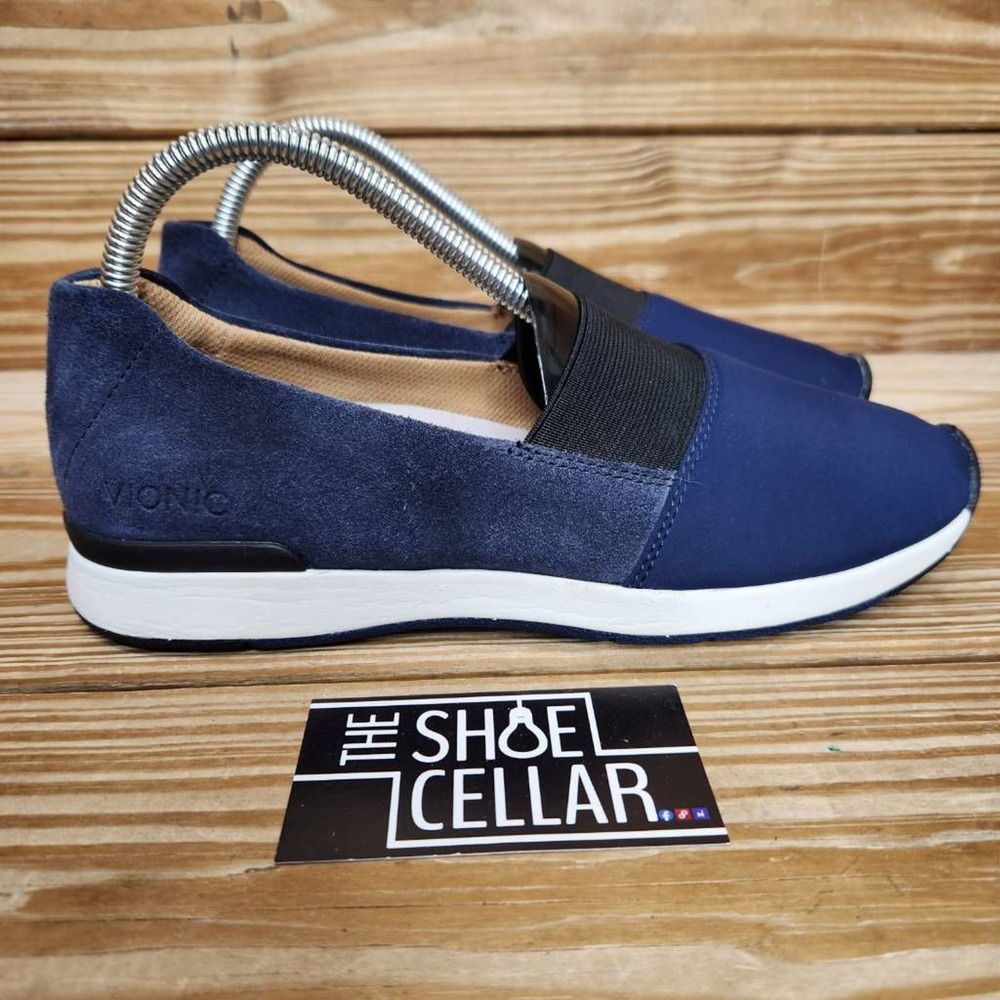 Vionic Women's Navy Blue Slip-On Sneakers